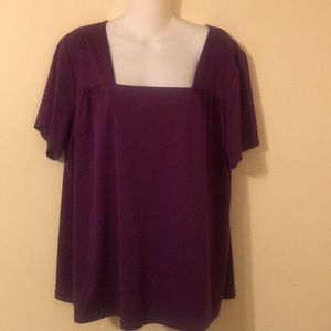 Plum notations blouse